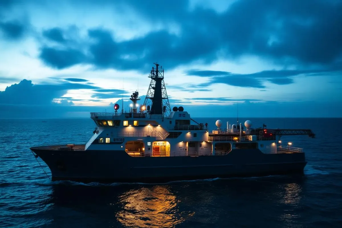 Vrachtschip op het water